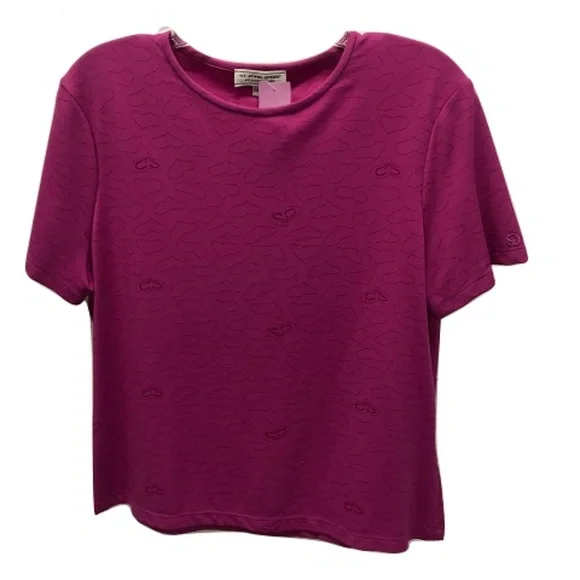 St. John Sport Heart Pattern shirt, Size M - Picture 1 of 2